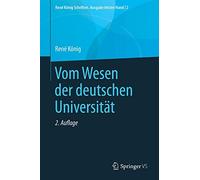 Vom Wesen Der Deutschen Universität