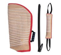 Vomeko 3 en 1 Ensemble de Formation pour Chiens Slevette de Morsure Professionnelle, Jouet de remorqueur d'agitation pour K9, Malinois, Berger Allemand