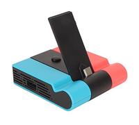 Vomeko Adaptateur de support TV HDMI portable, station d'accueil TV pour Nintendo Switch/OLED Switch, avec adaptateur de port USB 3.0 supplémentaire (rouge bleu)