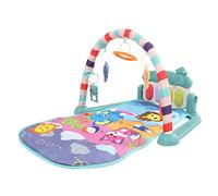Vomeko Baby Gym, tapis de jeu pour bébé, Kick Play Piano Gym, améliorer la motricité, stimulation sensorielle, apprentissage musical léger, tapis d'activité sur le ventre (Blue)