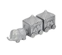 Vomeko Baby Tooth Fairy Box Babe Tooth KeepSake Box, boîte de souvenir d'éléphant, organisateur de dents pour enfants, conteneur de collecte de métaux pour douche C adeau