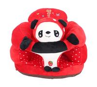 Vomeko Canapé de siège de soutien pour bébé, chaise de canapé de soutien pour bébé, peluche douce en forme d'animal, maintien de la posture assise, canapé de siège assis au sol (Panda)