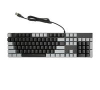 Vomeko Clavier mécanique Filaire Pleine Grandeur 104 Touches, Clavier de Jeu Filaire USB avec pavé numérique, Interrupteur Rouge pour W INDOWS, pour Les dactylographes de Joueurs, (Noir Gris)