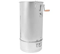 Vomeko Extracteur de Miel Manuel, Séparateur Centrifugeuse de Miel en Acier Inoxydable, Spinner à Miel à Manivelle à 2 Cadres avec Filtre pour Fournitures Apicoles