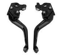 Vomeko levier d'embrayage et de frein court réglable pour Ducati Scrambler 400 800 1100 Sport levier d'embrayage court levier de frein de parking(Noir)