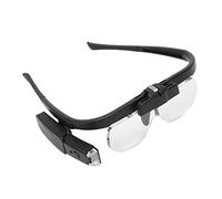 Vomeko Lunettes loupes à tête Rechargeables, Lunettes loupes à Montage sur tête LED, loupe Bandeau éclairée, avec étui de Rangement, Mains Libres pour Les Loisirs et l'artisanat