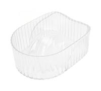 Vomeko main trempage bol, ongles trempage bol, acrylique ramollir la peau morte propre ongles manucure lavage trempage plateau, pour salon de beauté, Spa Salon Dip ongles (Transparent)