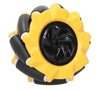 Vomeko Roue Mecanum de 80 mm - Pièces de Voiture Robot intelligentes omnidirectionnelles, Composants de Jouets de Bricolage Petites Roues omnidirectionnelles et Accessoires de Robot Intelligent(Two)