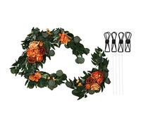 Vomeko Set 2 Set Artificial Dusty Rose Flowers Swag Swag, Rose Shape Life Live Livid Couleur sans Odor décorations de Fleurs de Bienvenue, pour la cérémonie de Mariage (18063-JS)