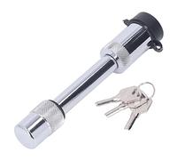 Vomeko Verrou D'attelage De Remorque, Diamètre De Broche De 5/8 Pouces, Goupille De Récepteur De Verrouillage D'attelage Robuste avec 3 Clés, Chrome