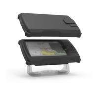 VOMENC Coque de protection en silicone pour détecteur de poissons compatible avec les transducteurs sonar Garmin Striker Vivid 7cv et Garmin Striker Vivid 7sv, noir en silicone avec étui