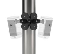 VOMENC Support magnétique pour double appareil photo avec deux points filetés de 6,35 mm compatible avec les caméras Blink, R-ing, Eufy, Google, Wyze, Arlo, Simplisafe, Reolink, Tapo et panneaux