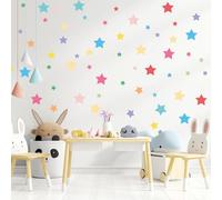 Vomika 72 Autocollants Muraux Étoiles, Stickers Muraux Pentagrammes Colorés