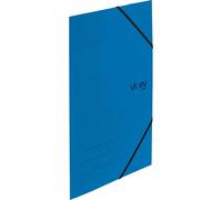 Von 30080035 Lot De 5 Chemises A4 En Carton Recyclé Pour 150 Feuilles,3 Rabats Avec Élastique Imprimé Moderne Von Chemise Légère Pour L'école Et La Maison Bleu