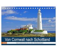 Von Cornwall nach Schottland (Tischkalender 2026 DIN A5 quer), CALVENDO Monatskalender: Atemberaubend schöne Bilder aus Großbritannien - eine visuelle ... Land's End bis zu den wilden Shetlandinseln