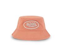 Von Dutch Bob Homme & Femme, Chapeau 100% Coton, Orange, Blanc, Taille 56