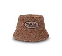 Von Dutch Bob Homme & Femme, Chapeau Originale avec Fausse Fourrure, Marron, Noir, Taille 59