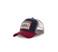 Von Dutch Casquette Homme & Femme Ajustable, Casquette Trucker, Coupe décontractée, Sans Déformation et Durable, Bleu, Rouge, Beige, Noir, Taille TU