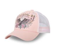 Von Dutch Casquette Femme Eagle, Casquette Trucker Ajustable avec Snapback, Rose, Jaune, Noir, Taille TU