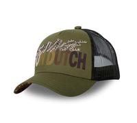 Von Dutch Casquette Femme Savage, Casquette Trucker Ajustable avec Snapback, Vert Taille TU