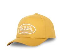 Von Dutch Casquette Homme & Femme 100% Coton, Casquette Baseball LOF, Ajustable, Jaune/Blanc TU