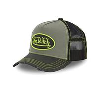 Von Dutch Casquette Homme & Femme Ajustable, Casquette Trucker, Doux, Athlétique et Durable, Vert, Gris, Noir, Taille TU