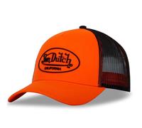 Von Dutch Casquette Homme & Femme Ajustable, Casquette Trucker FLUO, Orange, Noir, Taille TU