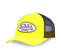 Von Dutch Casquette Homme & Femme Ajustable, Casquette Trucker Fresh, Jaune Taille TU