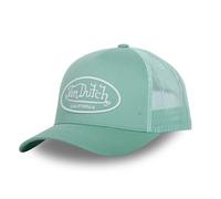 Von Dutch Casquette Homme & Femme Ajustable, Casquette Trucker Originale et Confortable, Turquoise, Blanc, Taille TU