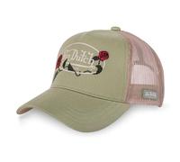 Vondutch Casquette Trucker Roses Femme - Trucker - Filet Rigide - Vert | Blanc | Rouge - Visière Arrondie 1