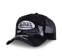 Von Dutch Casquette Homme & Femme, Casquette Trucker Ajustable, Noir Taille TU