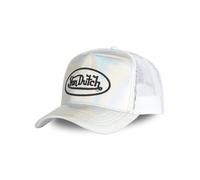 Von Dutch Casquette Homme & Femme, Casquette Trucker avec effet Hologram, Blanc, Taille TU