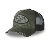 Von Dutch Casquette Homme & Femme, Casquette Trucker CAFE, Ajustable, Vert, Noir, Taille TU