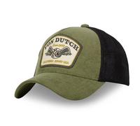 Von Dutch Casquette Homme & Femme, Casquette Trucker CORDUROY, Ajustable, Vert, Noir, Taille TU