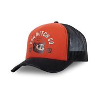 Von Dutch Casquette Homme & Femme, Casquette Trucker Crew, Ajustable, Orange Taille TU