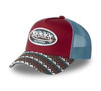 Von Dutch Casquette Homme & Femme, Casquette Trucker ETHNIK, Ajustable, Rouge/Bleu/Blanc TU