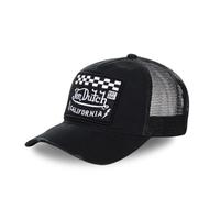 Von Dutch Casquette Trucker Homme Ecusson Damier Noir
