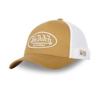 Von Dutch Casquette Homme & Femme, Casquette Trucker LOFB, Ajustable, Blanc/Marron TU