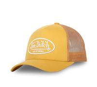 Von Dutch Casquette Homme & Femme, Casquette Trucker LOFB, Ajustable, Jaune/Blanc TU