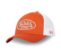 Von Dutch Casquette Homme & Femme, Casquette Trucker LOFB, Ajustable, Blanc/Orange TU