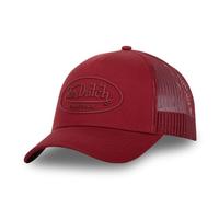 Von Dutch Casquette Homme & Femme, Casquette Trucker LOG, Ajustable, Rouge, Taille TU