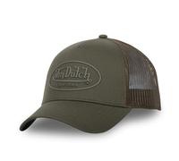 Vondutch Casquette Trucker Log Homme - Trucker - Filet Rigide - Vert - Visière Arrondie Taille unique