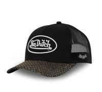 Von Dutch Casquette Homme & Femme, Casquette Trucker, Visière pailletée, Ajustable, Noir, Blanc, Taille TU