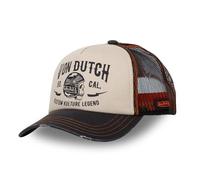 Von Dutch Casquette Homme & Femme Crew, Casquette Trucker Ajustable avec Snapback, Beige Taille TU