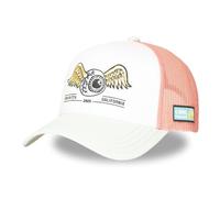 VON DUTCH Casquette Baseball Trucker ""Surf"" blanche et rose corail Taille unique