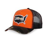 Von Dutch Casquette Homme & Femme x Schott, Casquette Trucker Ajustable avec Snapback TU