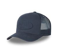 Vondutch Casquette trucker Lof Homme - Trucker - Filet Rigide - Bleu - Visière Arrondie