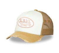 Von Dutch Casquette Trucker California Vintage beige/bleu clair respirante réglable unisexe