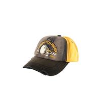 Vondutch Casquette baseball Xavier Homme - Baseball - Marron | Noir | Jaune - Visière Arrondie Taille unique