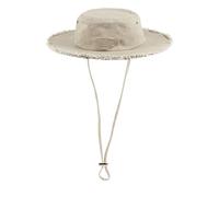 Von Dutch Chapeau Homme & Femme 100% Coton, Bob Australia, Ajustable avec Cordon, Beige, Taille S/M